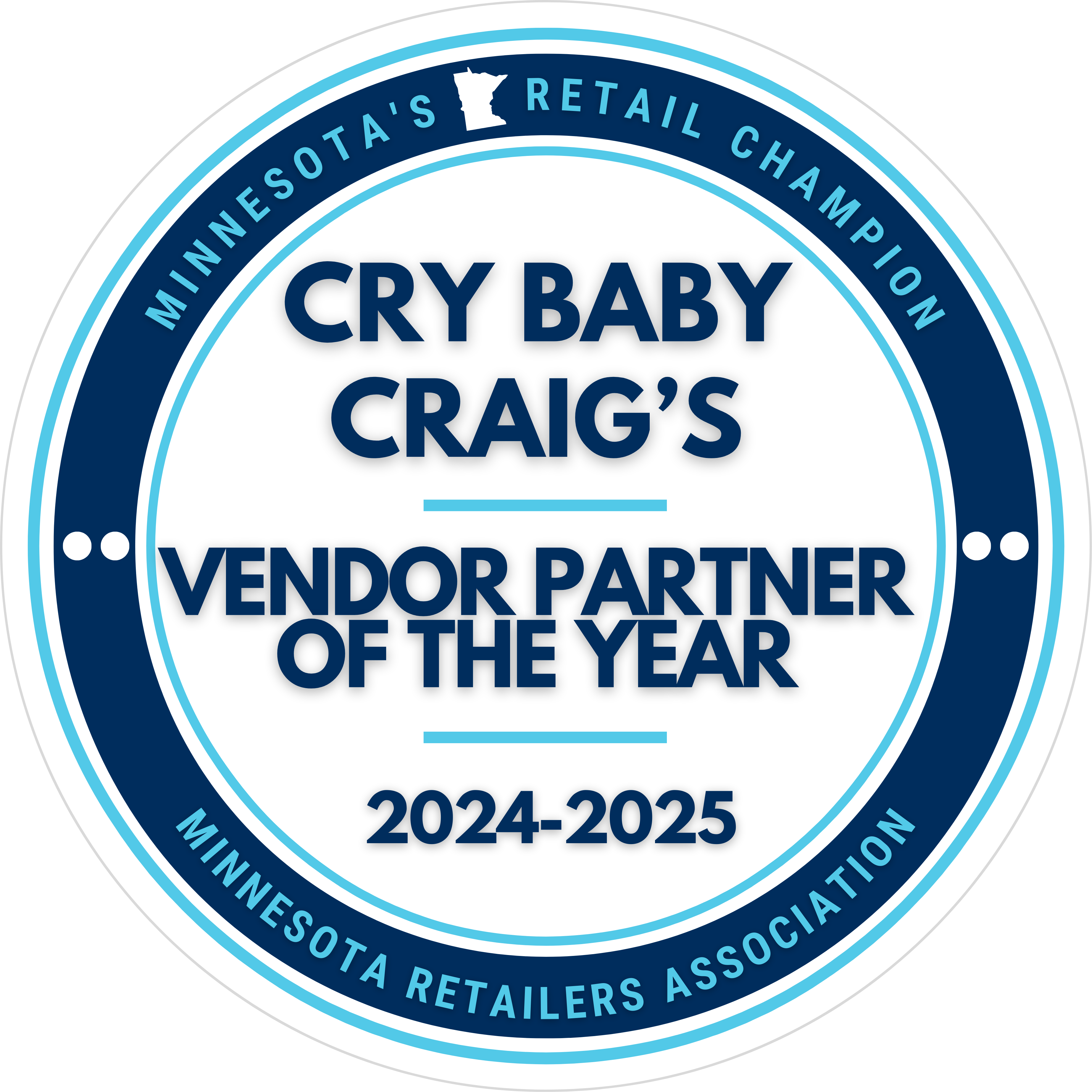 Cry Baby Craigs Vendor Partner of the Year 2024 2025